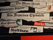Newseum newspaper headlines